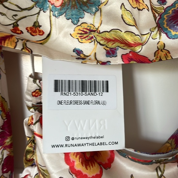RUNAWAY The Label One Shoulder Cut Out Floral Dress - Picture 5 of 7